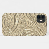 Gold elegant Victoriaans art nouveau Case-Mate iPhone Case (Achterkant (horizontaal))
