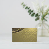 Gold Elegant Visitekaartje (Staand voorkant)