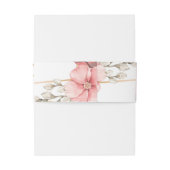 Gold Elegant Wedding Uitnodigingen Wikkel (Achterkant Voorbeeld)