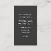 Gold Elegante Verticaal Visitekaartje (Achterkant)