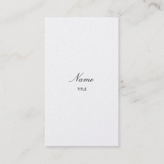 Gold Elegante Verticaal Visitekaartje (Voorkant)