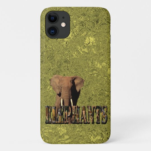 Gold Elephant Design Case-Mate iPhone Case (Achterkant)