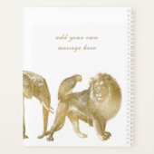 Gold Elephant Lion Planner (Achterkant)