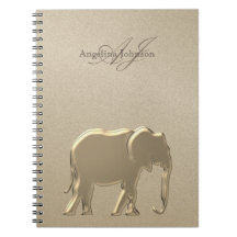 Gold Elephant Luxury Monogramed