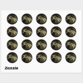 GOLD ELLE HEAD RONDE STICKER (Vel)