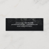 Gold Embellish III | Zwart Mini Visitekaartje (Achterkant)