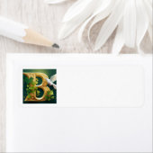 Gold Emboss B label (Insitu)