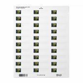 Gold Emboss D Etiket (Full Sheet)