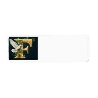 Gold Emboss F Etiket