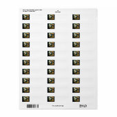 Gold Emboss G Etiket (Full Sheet)