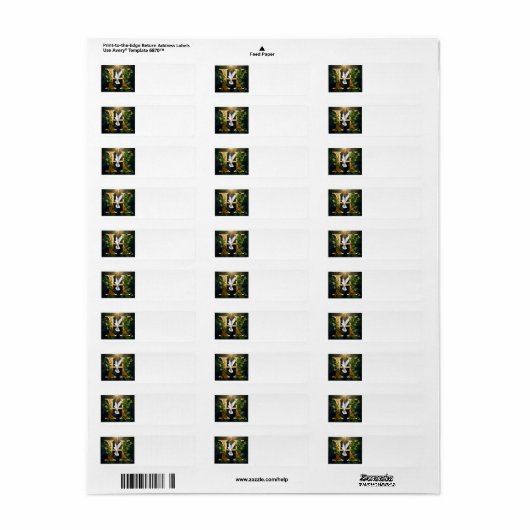 Gold Emboss H Etiket (Full Sheet)