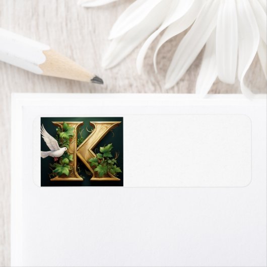 Gold Emboss K Etiket (Insitu)