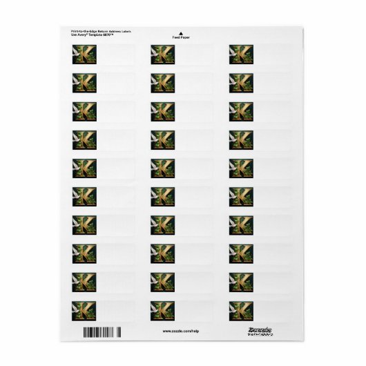 Gold Emboss K Etiket (Full Sheet)