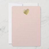 Gold Embossed Effect Calligraphy Weddenschap Harte Bedankkaart (Achterkant)