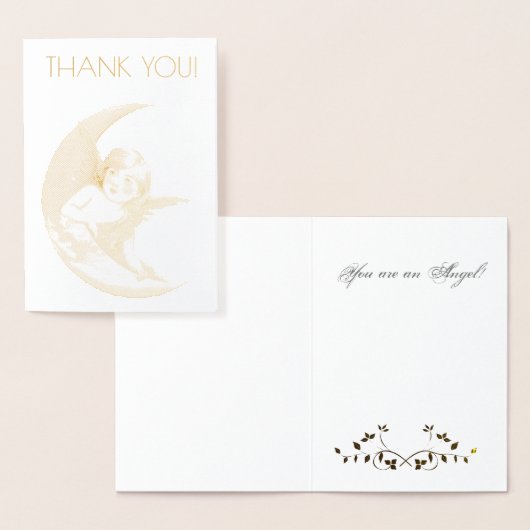 Gold Embossed Folie Hartelijk dank! Kaarten (Display)