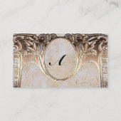 Gold Embossed look Steamunk Wedden Plaatskaartje (Achterkant)