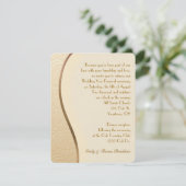 Gold Embossed Wedding Vow Renewal Kaart (Staand voorkant)