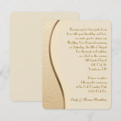 Gold Embossed Wedding Vow Renewal Kaart (Voorkant / Achterkant)