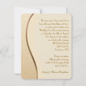 Gold Embossed Wedding Vow Renewal Kaart (Voorkant)