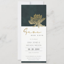 GOLD EMERALD GREEN LOTUS FLORAL BEWAREN DE DATUM I