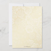 Gold Emerald Green Sparkle Dress Quinceanera Kaart (Achterkant)