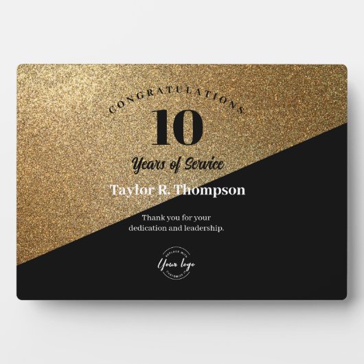 Gold Employee jarenlange serviceherkenning logo Fotoplaat (voorkant)
