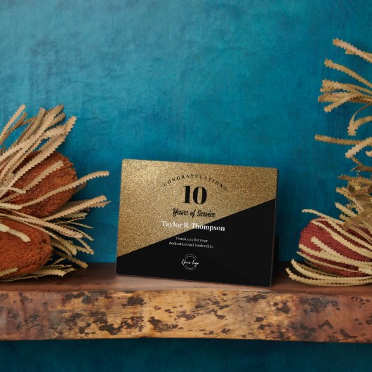 Gold Employee jarenlange serviceherkenning logo Fotoplaat (Zijkant)