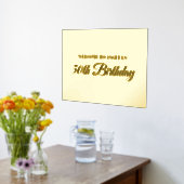 Gold en Black 50e verjaardag Folie Afdrukken (Laag (Keuken))