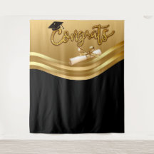 Gold- en BlacK-Afstuderen - Foto-backdrop tapes