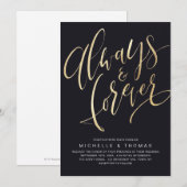 Gold en Black Altijd en altijd al een handgemeen Kaart (Voorkant / Achterkant)