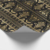 Gold en Black Art Deco Cadeaupapier (Hoek)