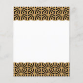 Gold en Black Art Deco Fan Flower Motif (Voorkant)