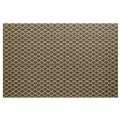 Gold en Black Art Deco Fan Flower Pattern Stof (Yard (91,4 cm))