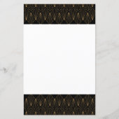 Gold- en Black Art Deco-patroon (Voorkant)
