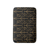 Gold- en Black Art Deco-patroon Badmat (Voorkant Verticaal)