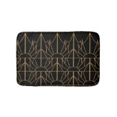 Gold- en Black Art Deco-patroon Badmat (Voorkant)