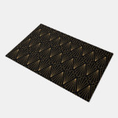 Gold- en Black Art Deco-patroon Deurmat (Schuin)