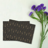 Gold- en Black Art Deco-patroon Tissuepapier