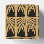 Gold- en Black Art Deco Pattern-Vrijgezellenfeest Bedankdoosjes (Bovenkant)