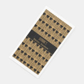 Gold- en Black Art Deco Pattern-Vrijgezellenfeest Servet (Hoek)