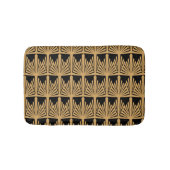 Gold en Black Art Deco Pattern Wedding Badmat (Voorkant)