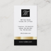 Gold en Black Attorney Visitekaartjes (Achterkant)