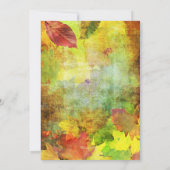 Gold en Black Autumn Sweet 16 Birthday Kaart (Achterkant)