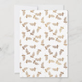 Gold en Black Birthday Invitation Kaart (Achterkant)