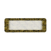 Gold en Black Celtic Spiral Knoopt Pattern Etiket (Voorkant)