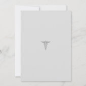 Gold en Black Coquette Nurse Afstuderen RN Kaart (Achterkant)