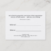 Gold en Black Customer Appreciral Aanbevelingskaartje (Achterkant)