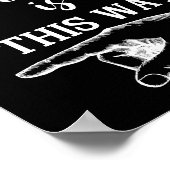 GOLD EN BlacK DEZE MANIER OM KUNNEN KIJKEN Poster (Hoek)