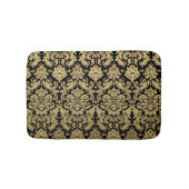 Gold en Black Elegant Damask Pattern Badmat (Voorkant)