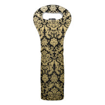 Gold en Black Elegant Damask Pattern